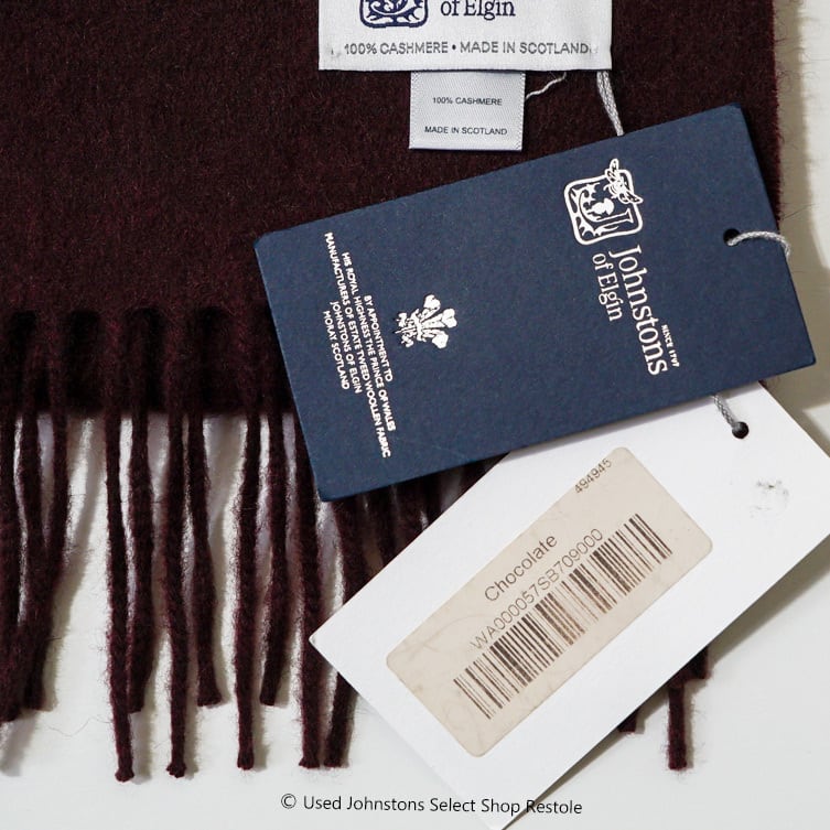新品】 Johnstons カシミヤ 大判ストール チョコレート