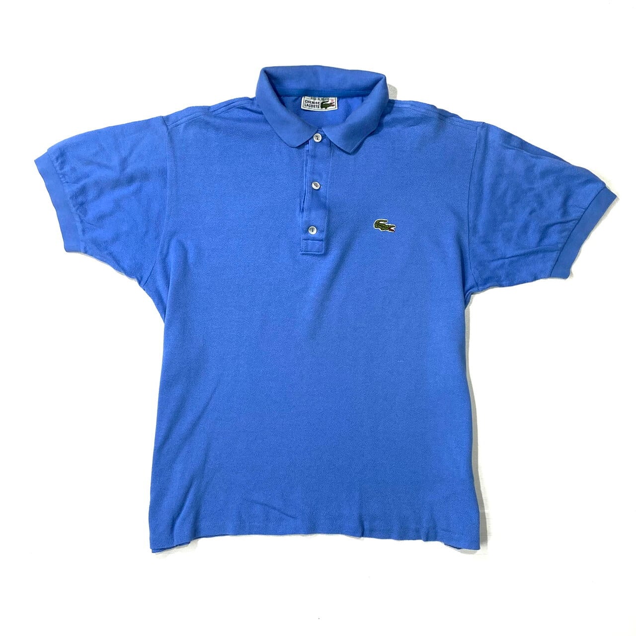 70年代 フランス製 LACOSTE メンズM 古着 水色 ブルー【ポロシャツ】 | cave 古着屋【公式】古着通販サイト
