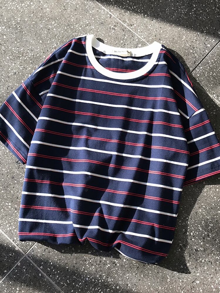 全3色 Tシャツ カットソー ボーダー カジュアル シンプル