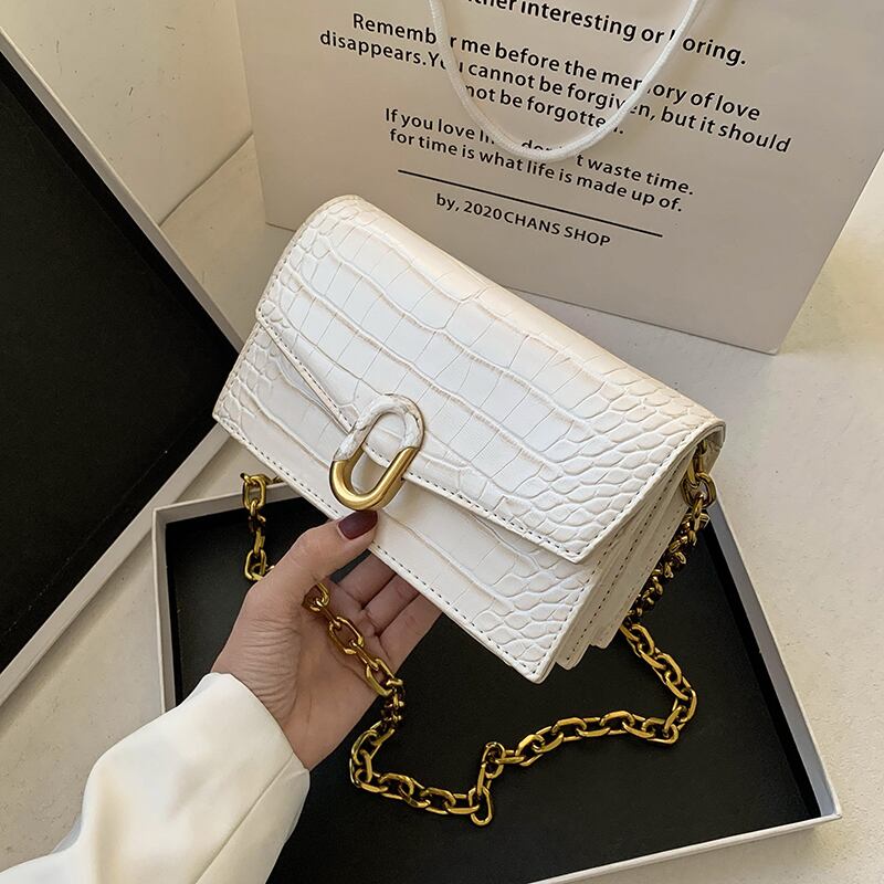 テクスチャー小さなバッグ女性バッグ2020新しい潮ネット赤いファッションチェーンショルダーメッセンジャーバッグ野生の小さな正方形のバッグ Tiancai_Wing_Bag4547606