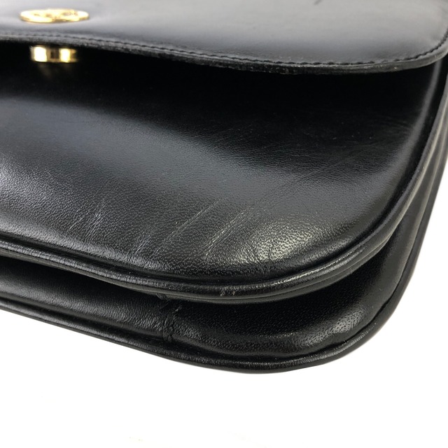 CELINE セリーヌ　トリオンフ　レザー　クロスボディ　ショルダーバッグ　ブラック　vintage　ヴィンテージ　オールドセリーヌ　dsacea