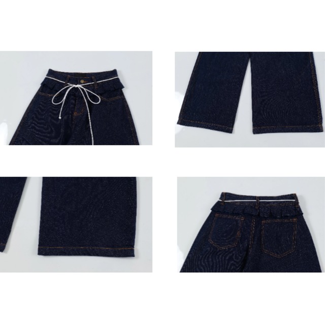 waist frill denim　ウエストフリルデニム　J0821