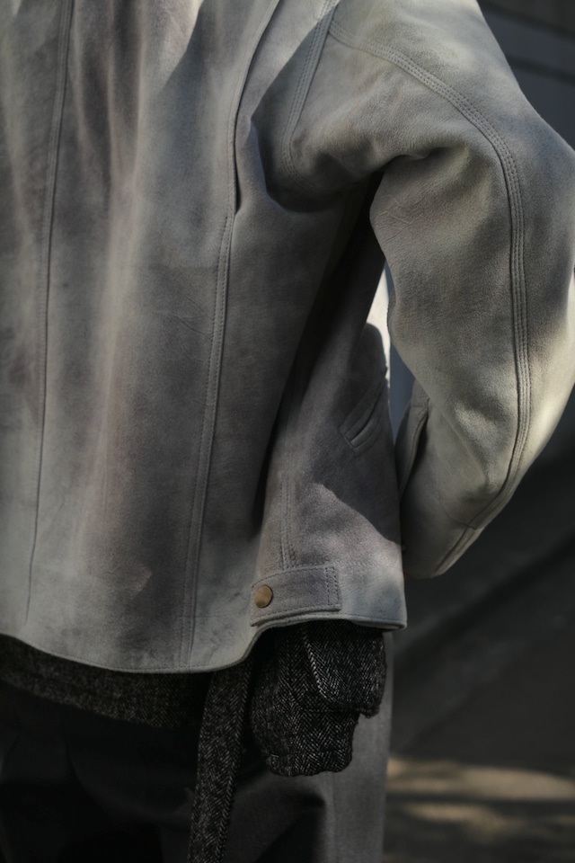 SEVEN BY SEVEN / LEATHER DETROIT JACKET (Ice Gray)