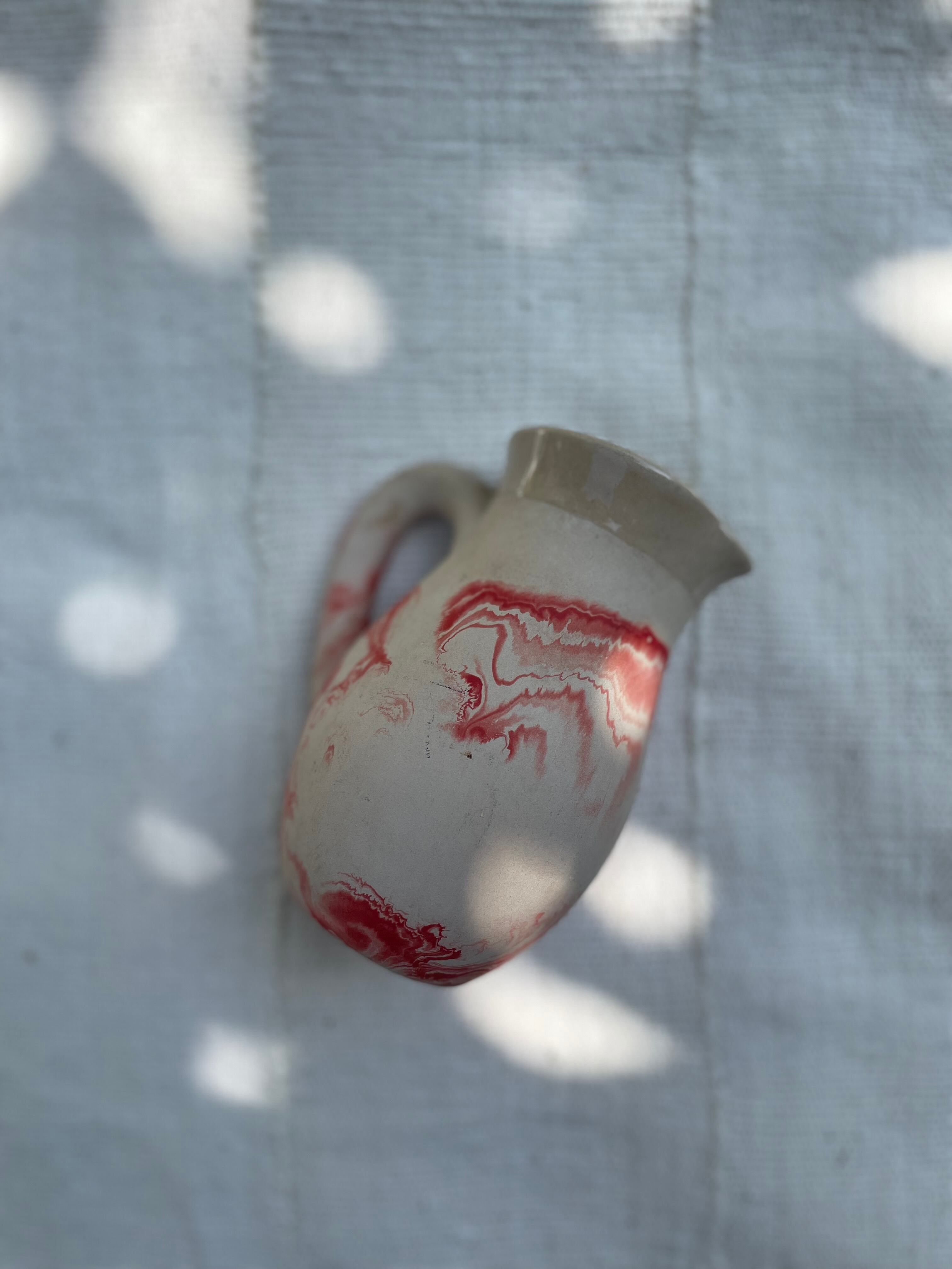Vintage Nemadji Pottery Red Swirl/ ヴィンテージ ネマージ 陶器 | hemm