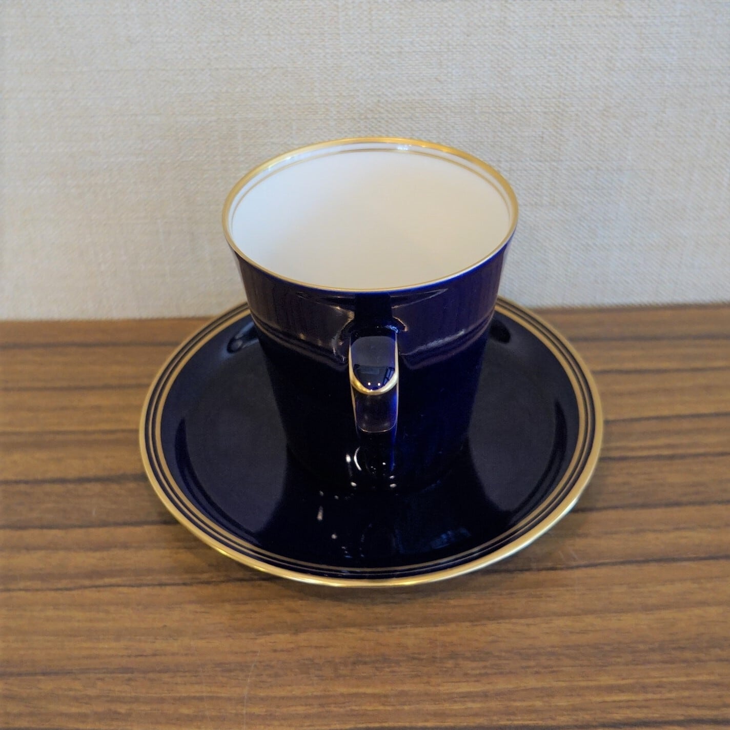 香蘭社カップ+受け皿 香蘭社 カップ＆ソーサー（ルリ色） | 純喫茶家具の村田商會