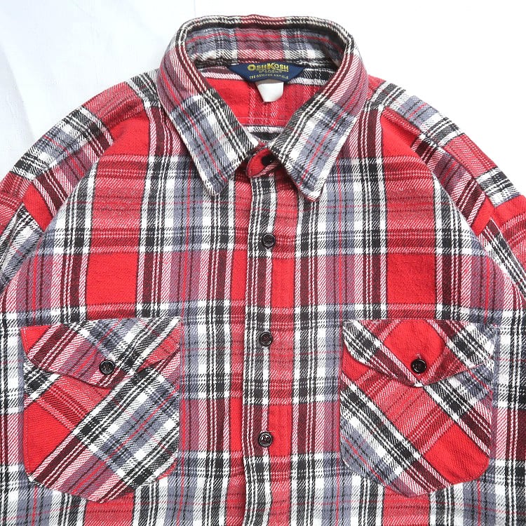 古着 ～90年代 オシュコシュ OSHKOSH ネルシャツ フランネル 長袖