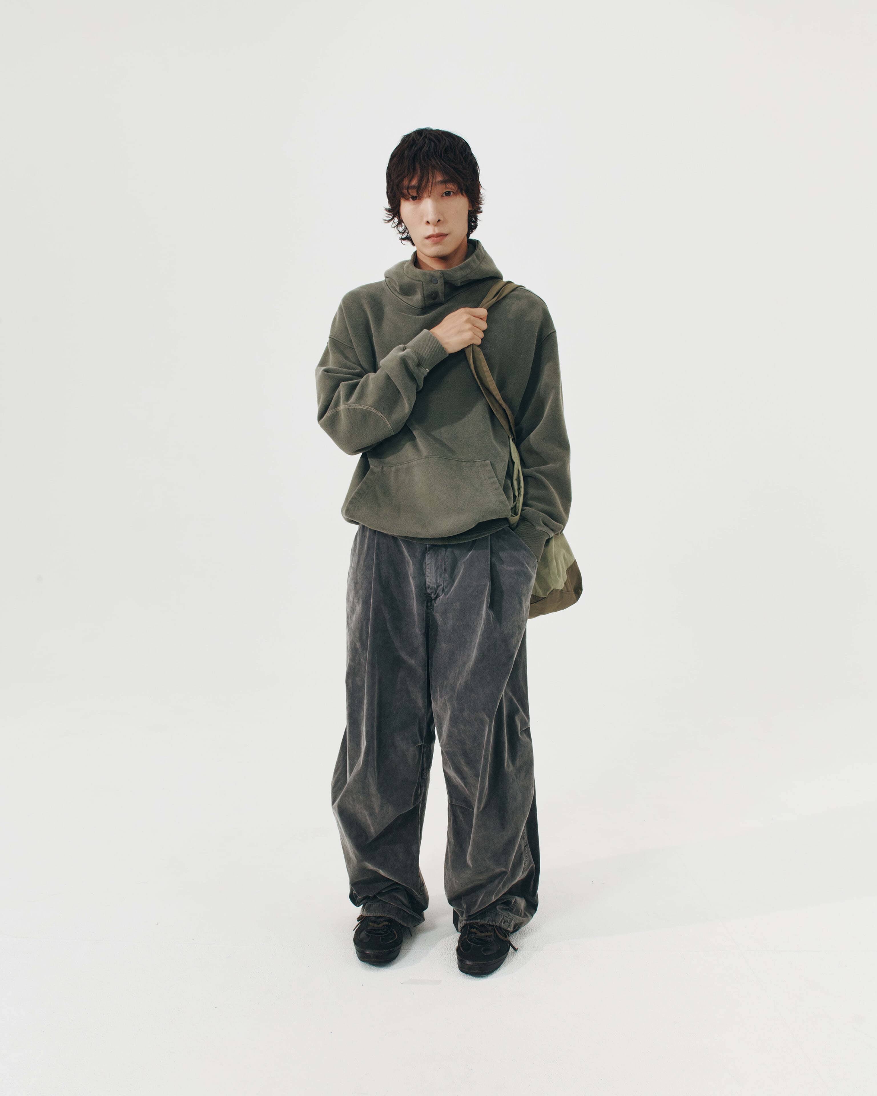 999HUMANITY] OHM EASY PANTS V5 (FADED CHARCOAL) 正規品 韓国