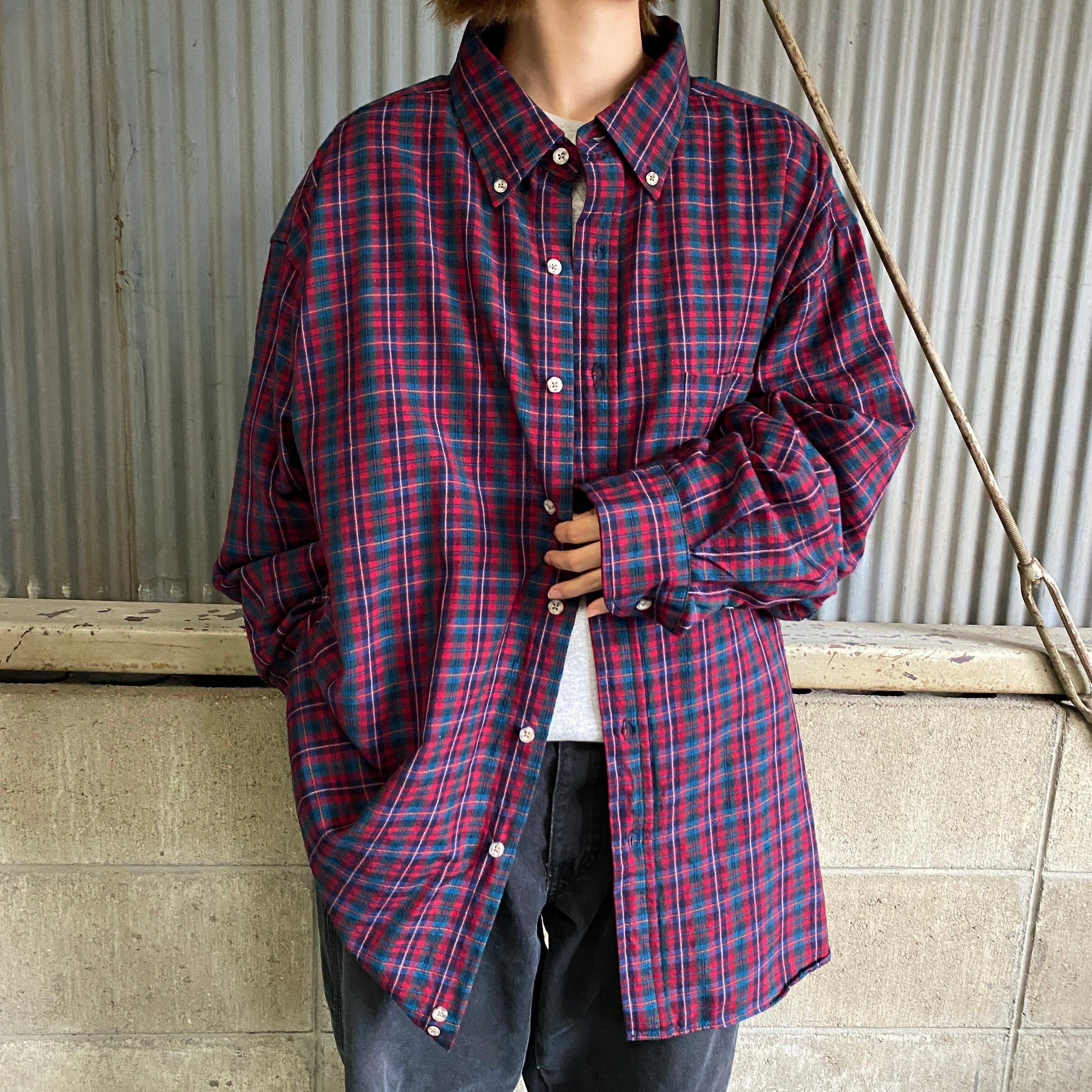 70's PENDLETON ウールシャツ ペンドルトン 長袖シャツ チェック柄