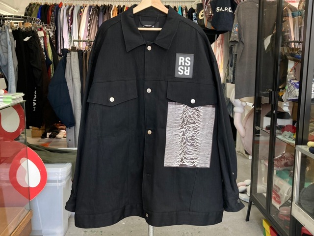 RAF SIMONS JOY DIVISION DENIM JACKET BLACK SMALL 181-723 450KI0008