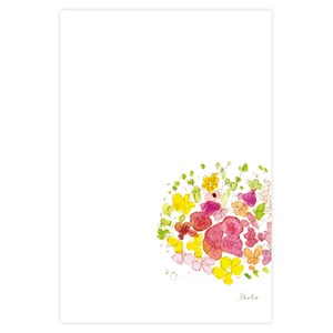 ポストカード『花と一緒にメッセージをお伝えするカード』〜Ikuko・I2-1〜