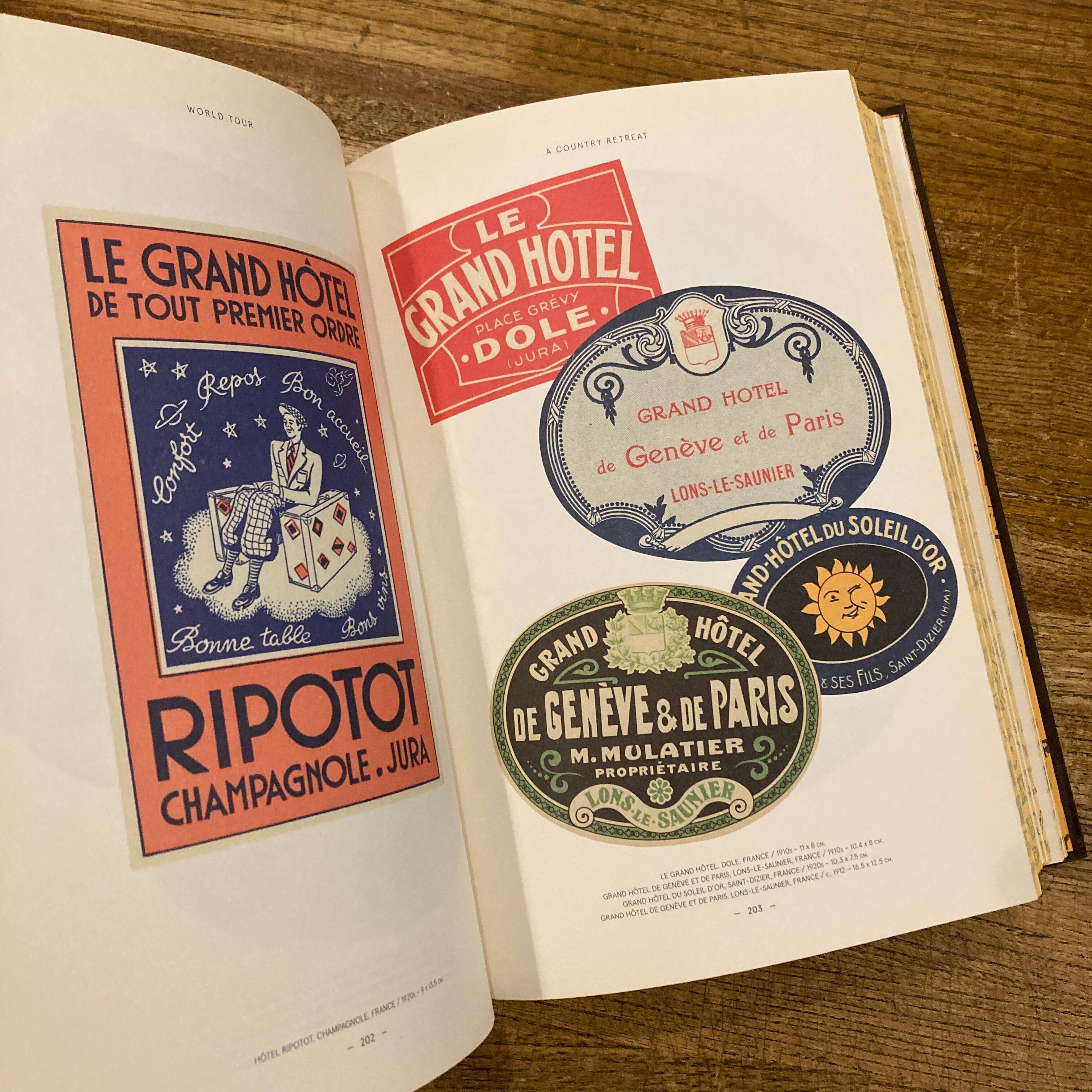 World Tour Vintage Hotel Labels From the Collection of Gaston