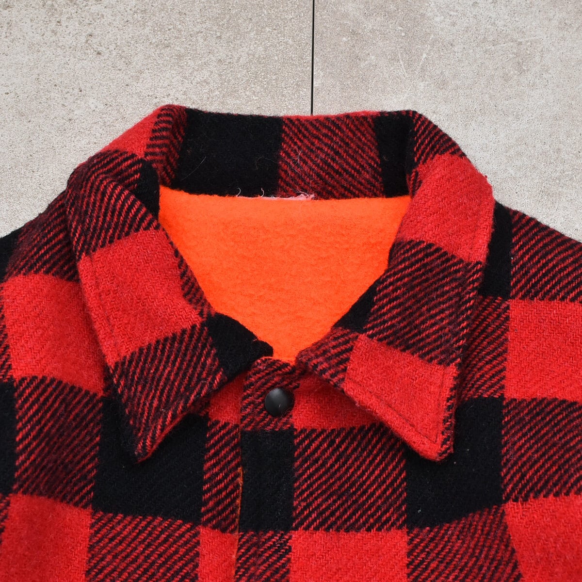 CODET reversible check wool work jacket | 古着屋 grin days memory