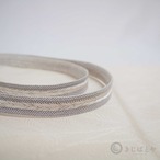 正絹　二色の夏の帯締め　薄墨