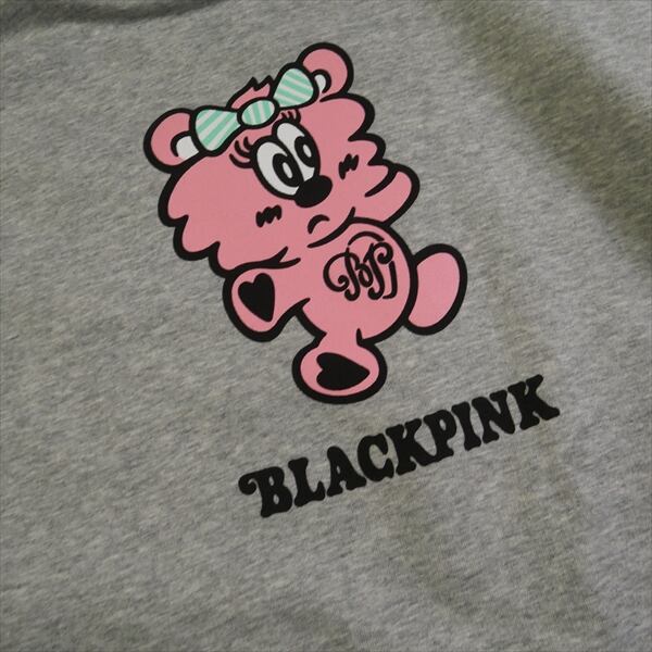 BLACKPINK Verdy PLUSH HOODIE Grey  L