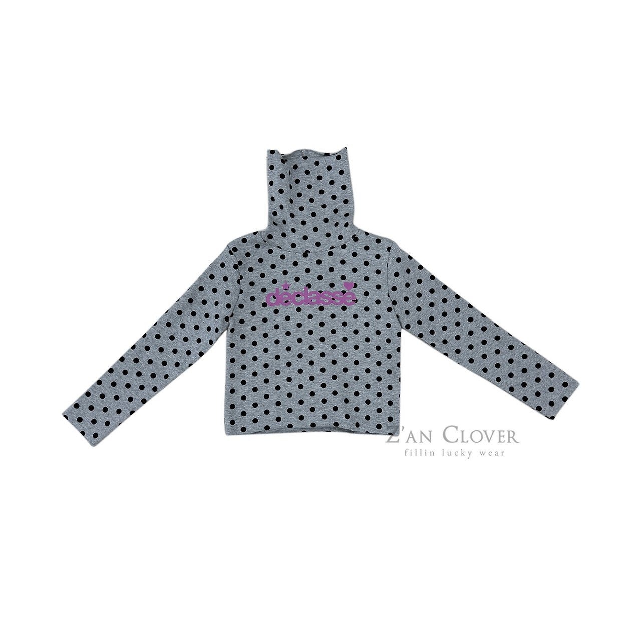 ZAN CLOVER［取寄］dot high neck tee 26winter