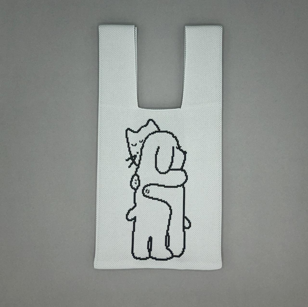 【Junichi Koka】KNIT MINI MARCHE BAG  Stand by me. ニット ミニマルシェバッグ