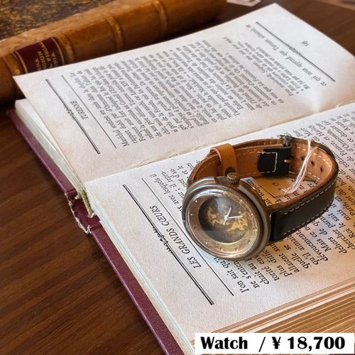 [Made to Order] Brass and Leather Handmade Watch com MPIN BK Made to Order Brass and Leather Handmade Watch Black Wristwatch Gift