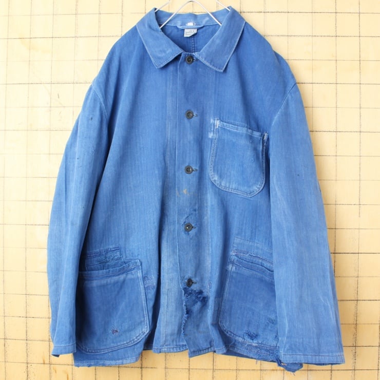 60s-70s ドイツ軍 vintage work jacket カバーオール