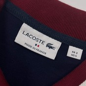 フランス製 LACOSTE ラコステ ワニ刺繍 鹿の子 長袖 ポロシャツ FR3/ネイビー メンズ