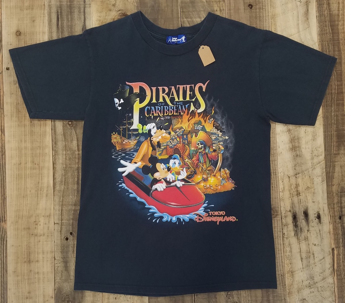 Disney カリブの海賊 パイレーツオブカリビアン 両面プリントTシャツ 