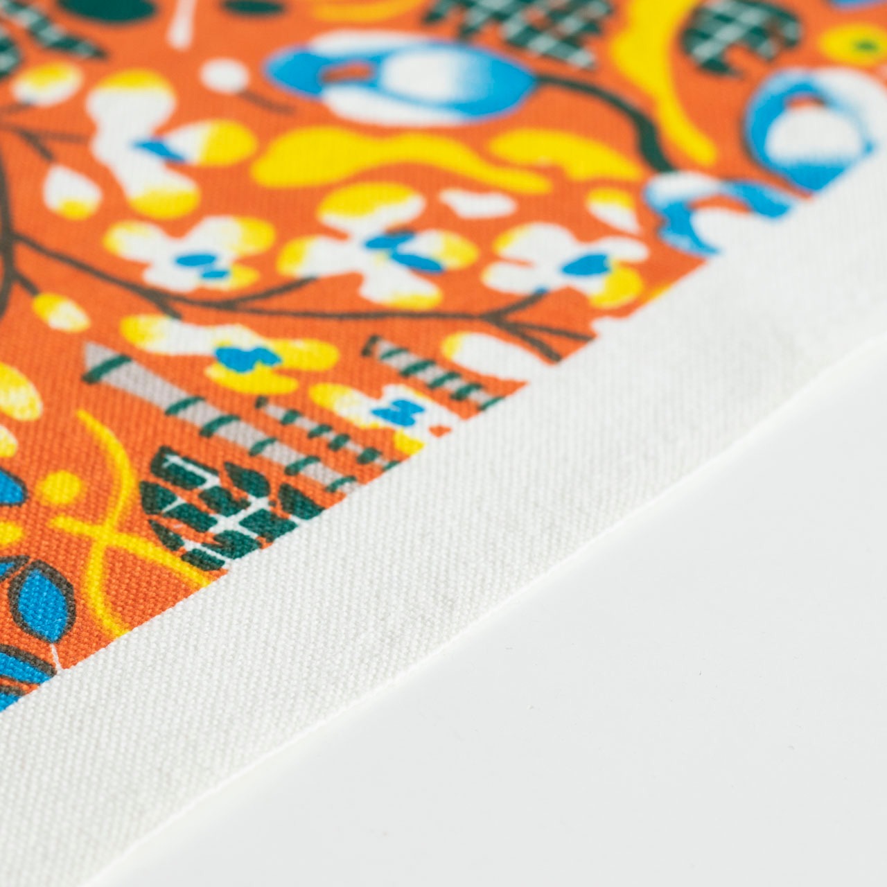 生地【オレンジ】ブランド 子供  男の子 女の子 日本製 キッズ ギフト 手捺染