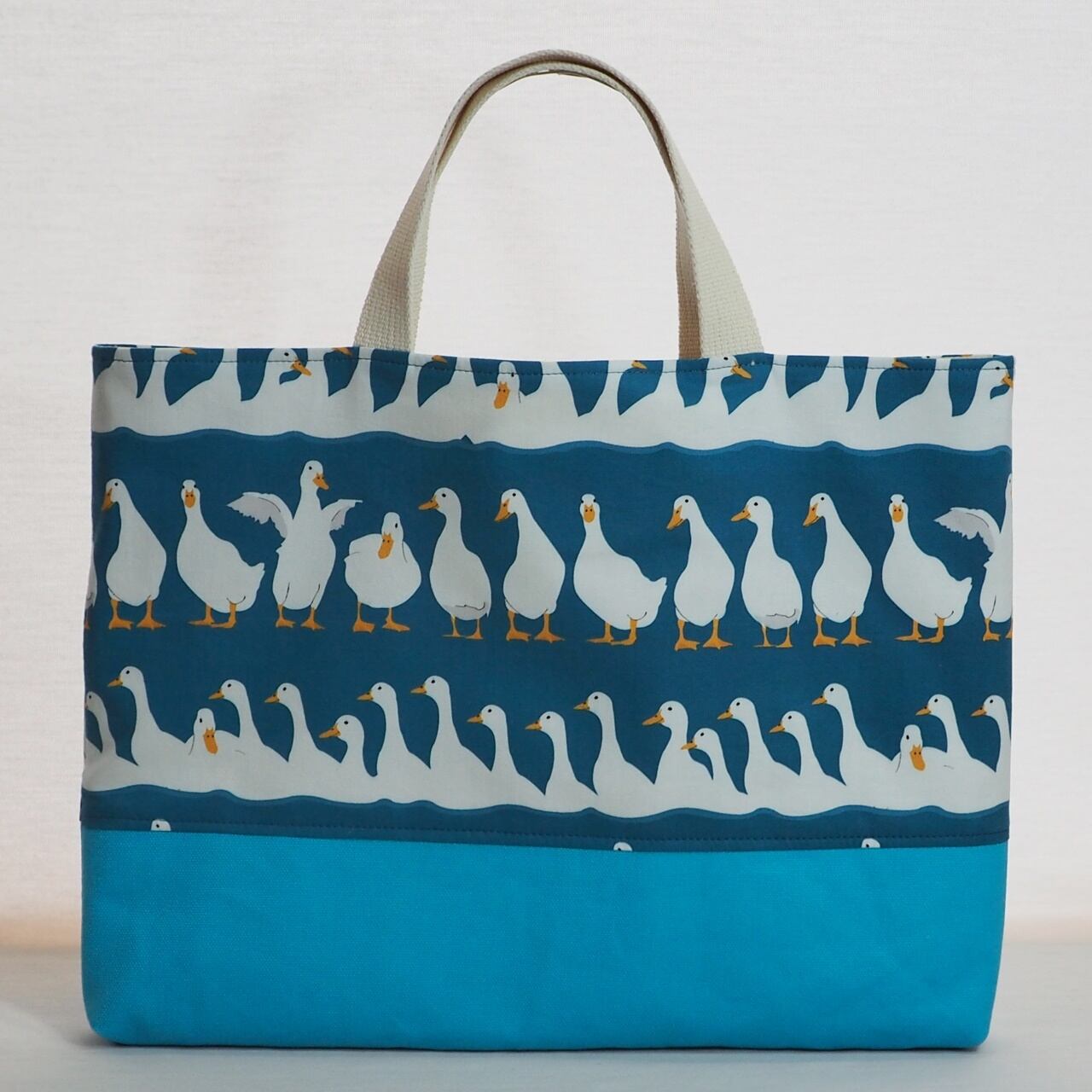 通園バッグセット／あひる (5-231) | 手づくりうふい