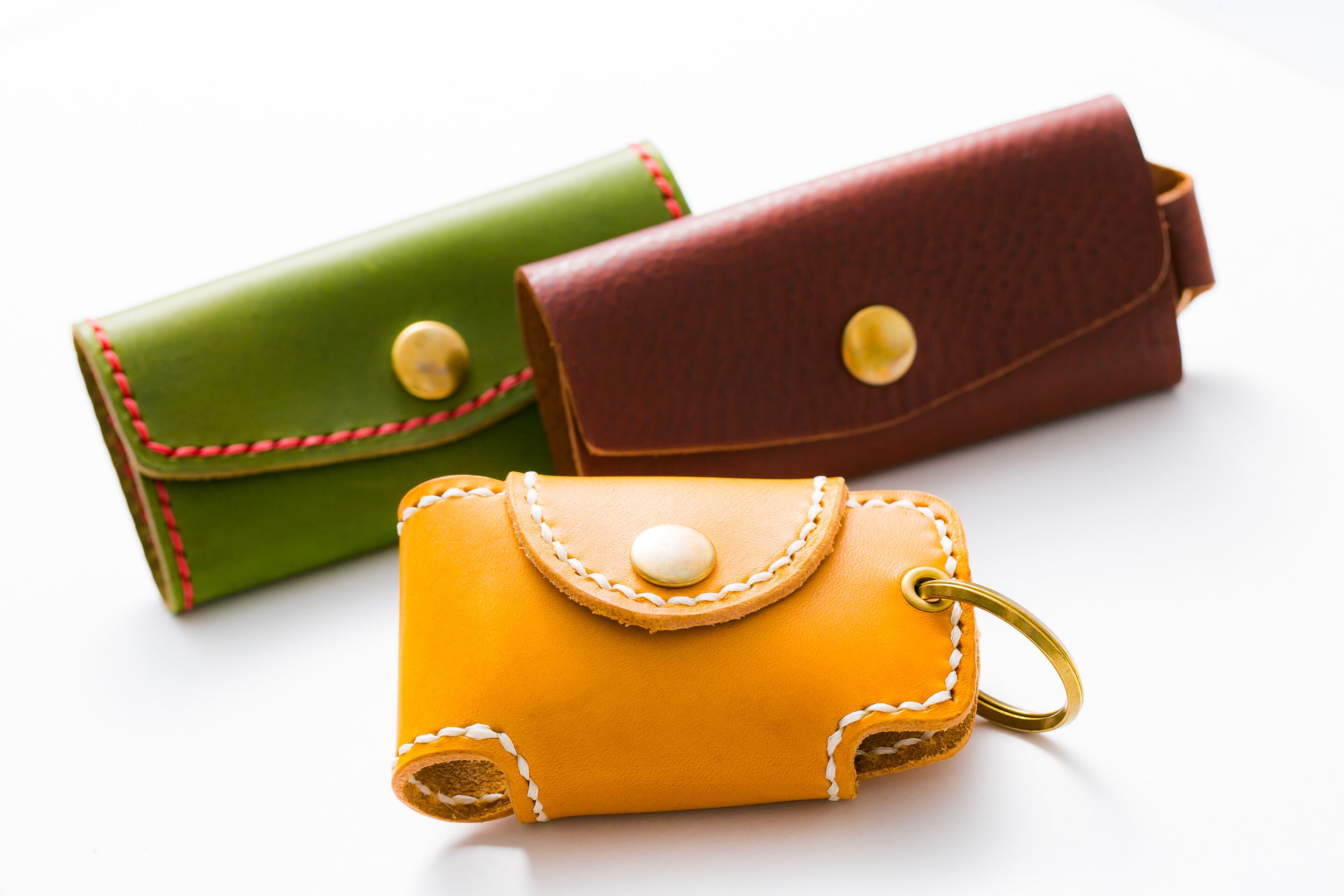 スマートキーケース(イエロー) | 革工房 蕾