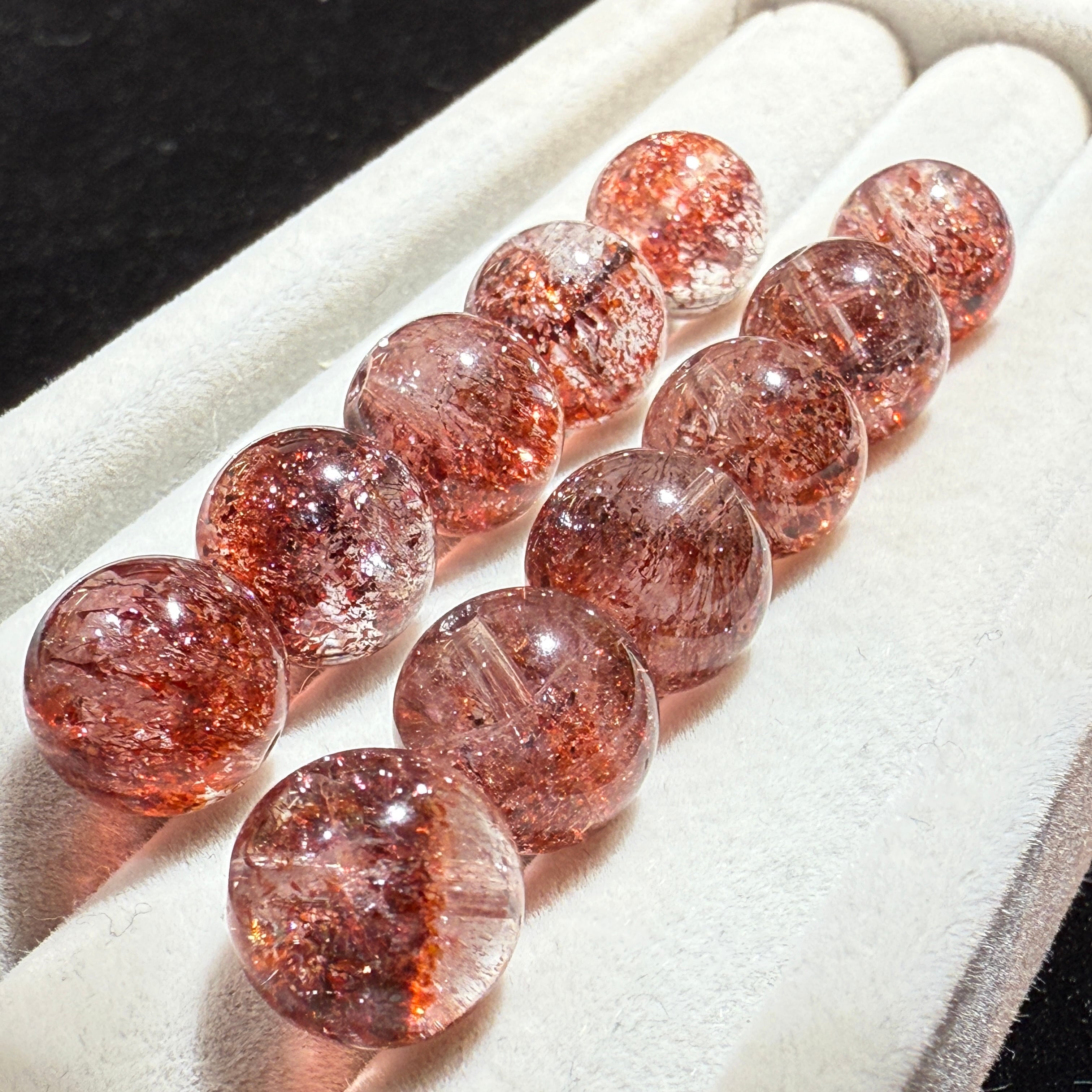 【ハイクォリティ&一玉売】ファイアークォーツ/レッドスーパーセブン AAA (10mm /ブラジル産)