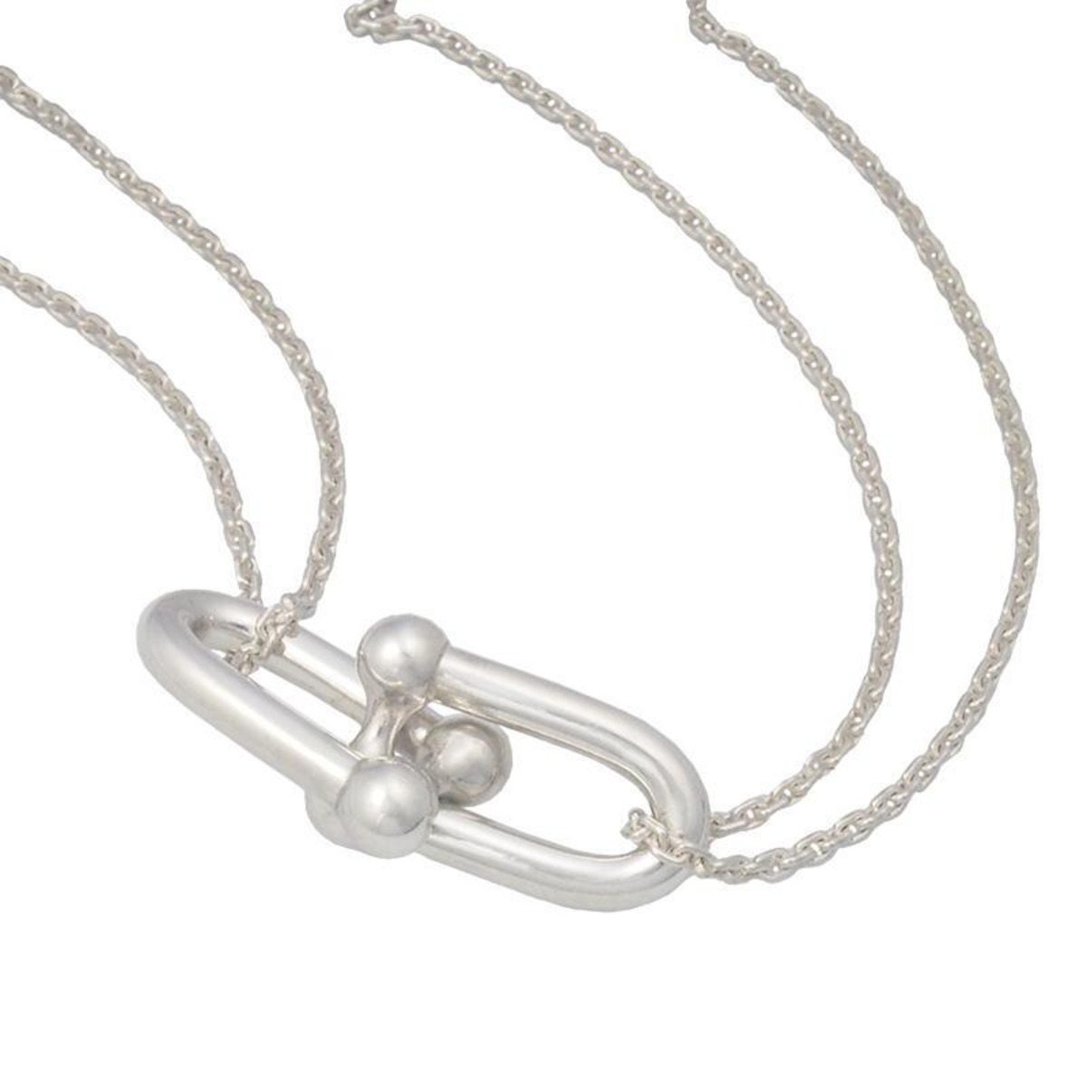 ティファニー TIFFANY&Co. ハードウェア ラージ ダブル リンク 