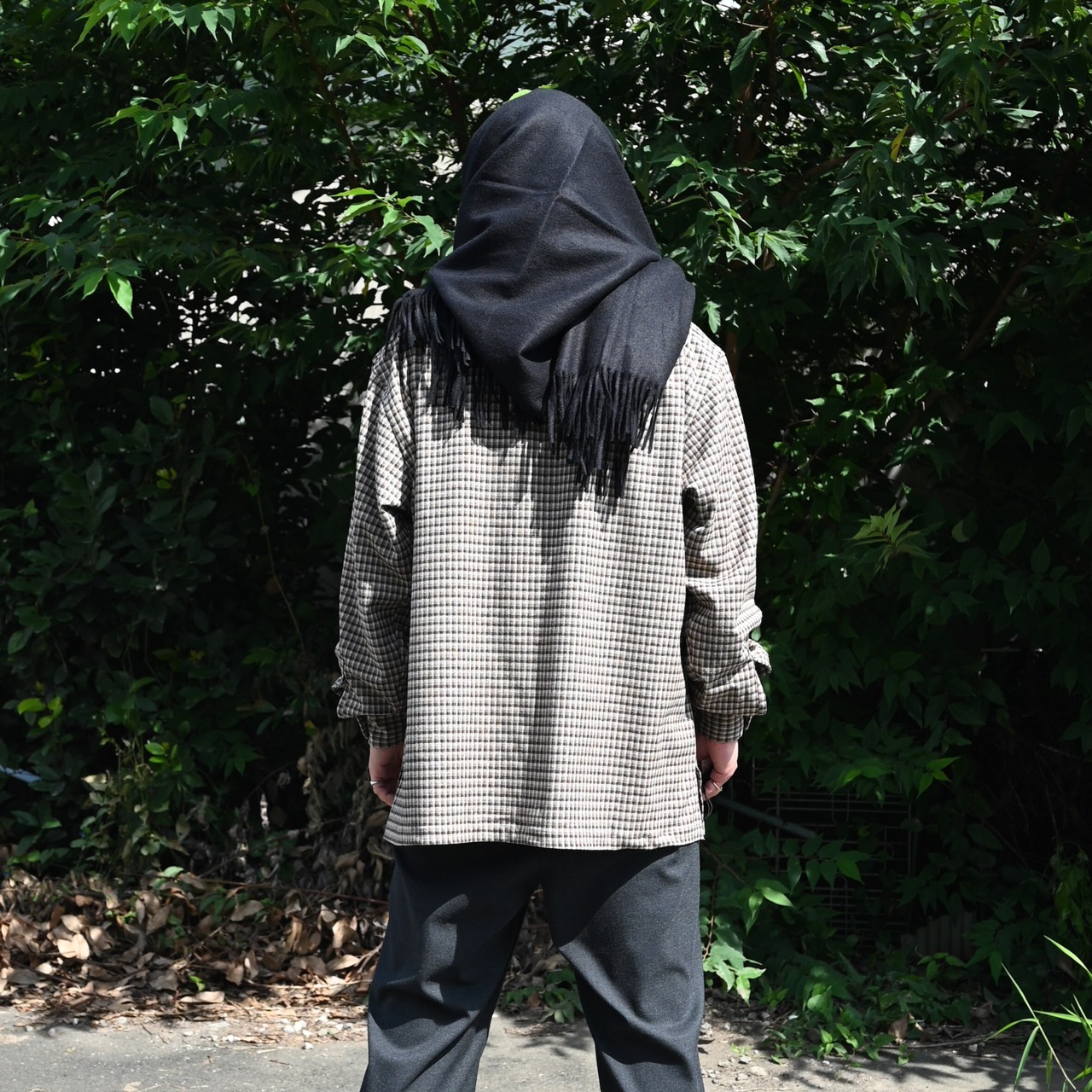 product twelve(プロダクトトゥウェルブ) T/W Rain Coat、カシミアストールスタイル