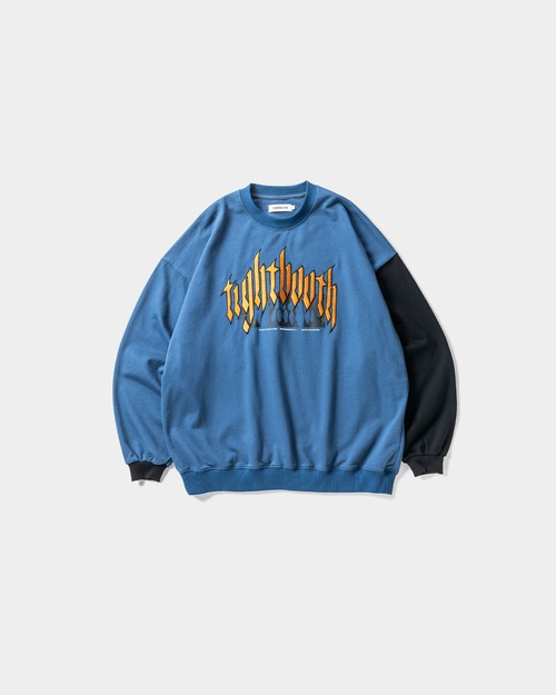 TIGHTBOOTH BEAST CREW SWEAT Pale Blue L