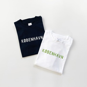 【Scandinavian cafe】KOBENHAVN T-shirt (white/navy)