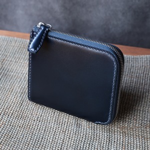 【受注製作パターンオーダー】 L字ファスナー ショートウォレット TYPE-3〈コードバンアウター〉