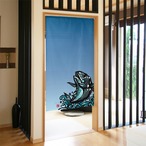 【受注生産】 のれん 魚 幅85ｘ丈150cm