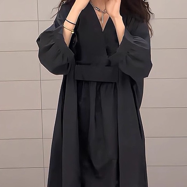 loose black dress　　　2-834