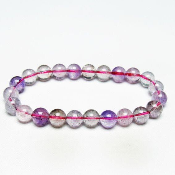 スーパーセブン ブレスレット 8mm セイクリッドセブン ブレス 一点物 メール便可 [M便 1/10] 111-43780