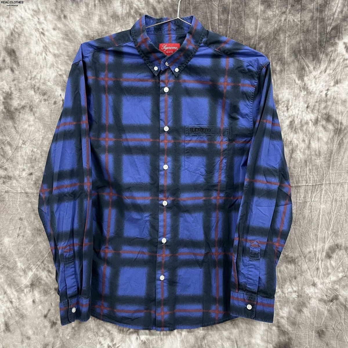 限定SALE本物保証】 Supreme - Supreme Spray Tartan Shirt (M)の通販