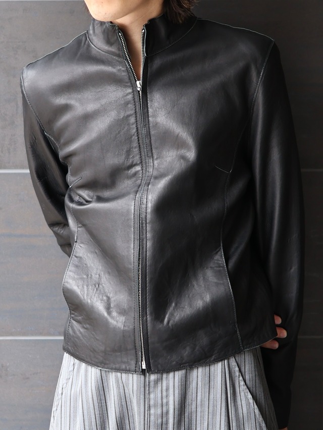 minimal flyfront jacket