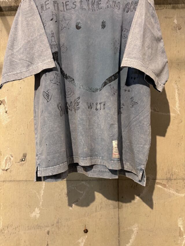 新品 25SS メゾンミハラヤスヒロ×TATA コラボTシャツ 白 XXL 綿 Maison MIHARA YASUHIRO|メゾンミハラヤスヒロ Happy Face