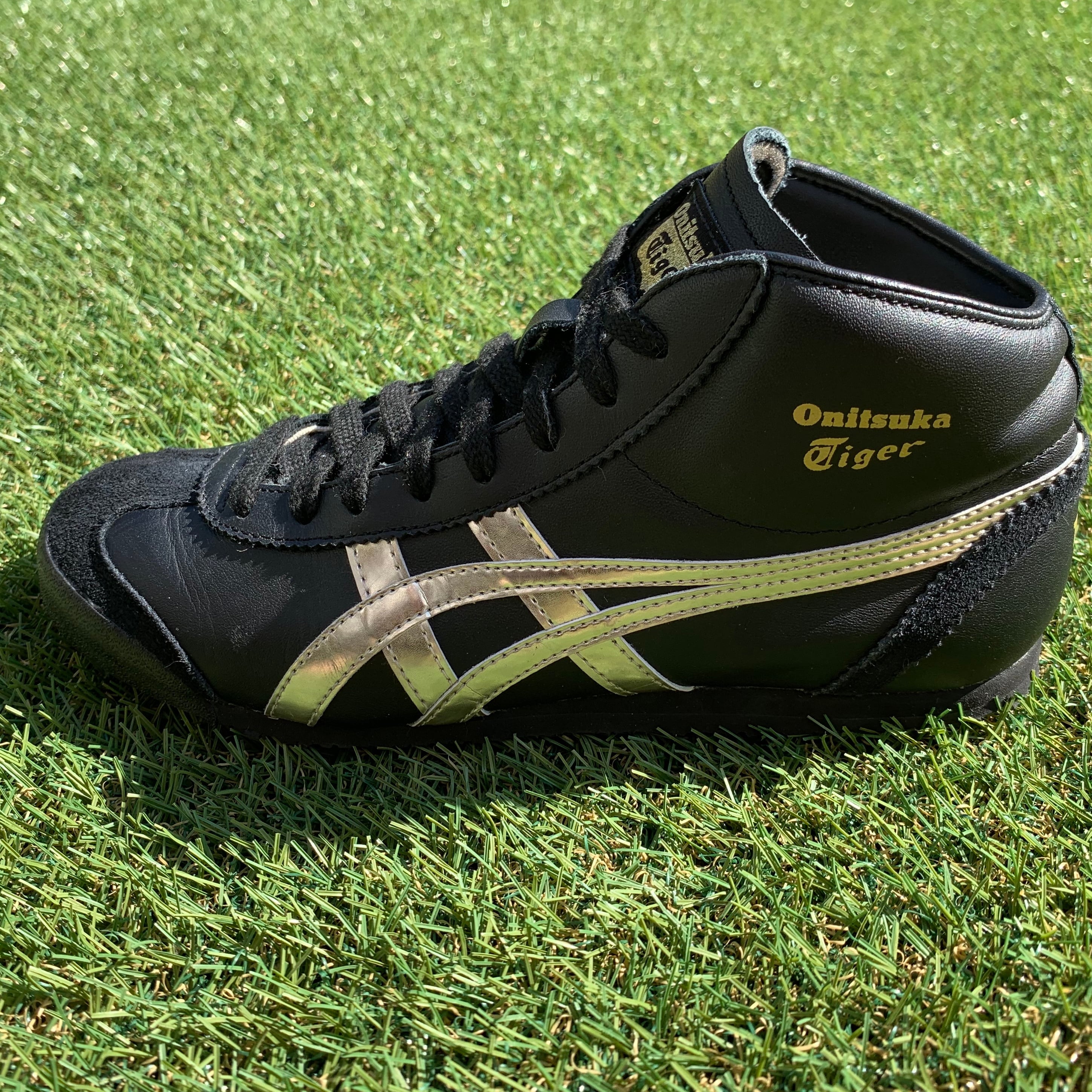 オニツカタイガー スニーカー MEXICO Mid Runner PS(現行モデル) BIRCH/NAVY 17.0cm MEXICO Mid Runner ⁄ メキシコ ミッドランナー（スニーカー