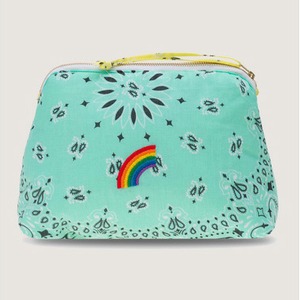 CALL IT BY YOUR NAME Vanity Pouch Large MINT/PALE YELLOW