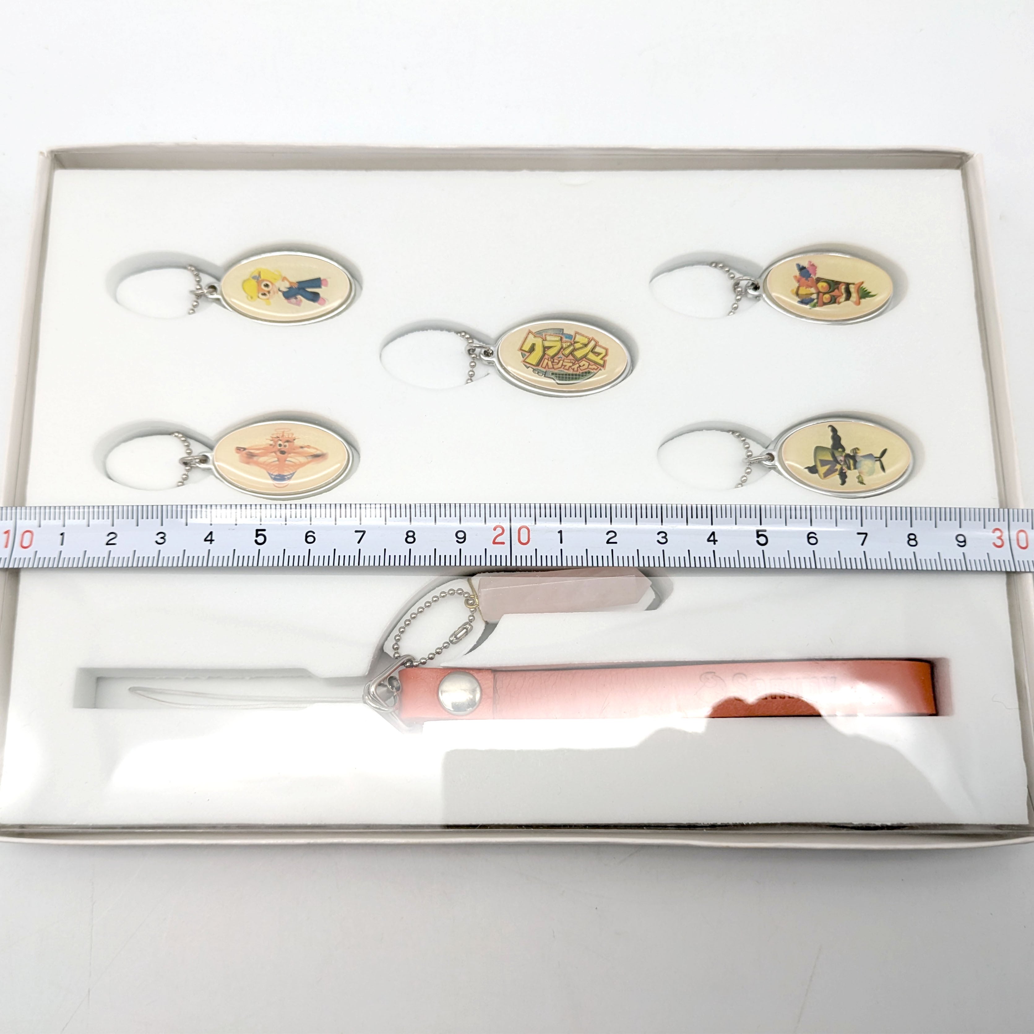 クラッシュバンディクー・パワーストーン付きストラップ・キーホルダー