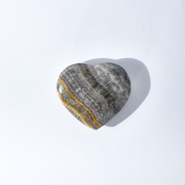 バンブルビージャスパー804｜ハート ｜Bumblebee Jasper Heart-shaped Palm Stone