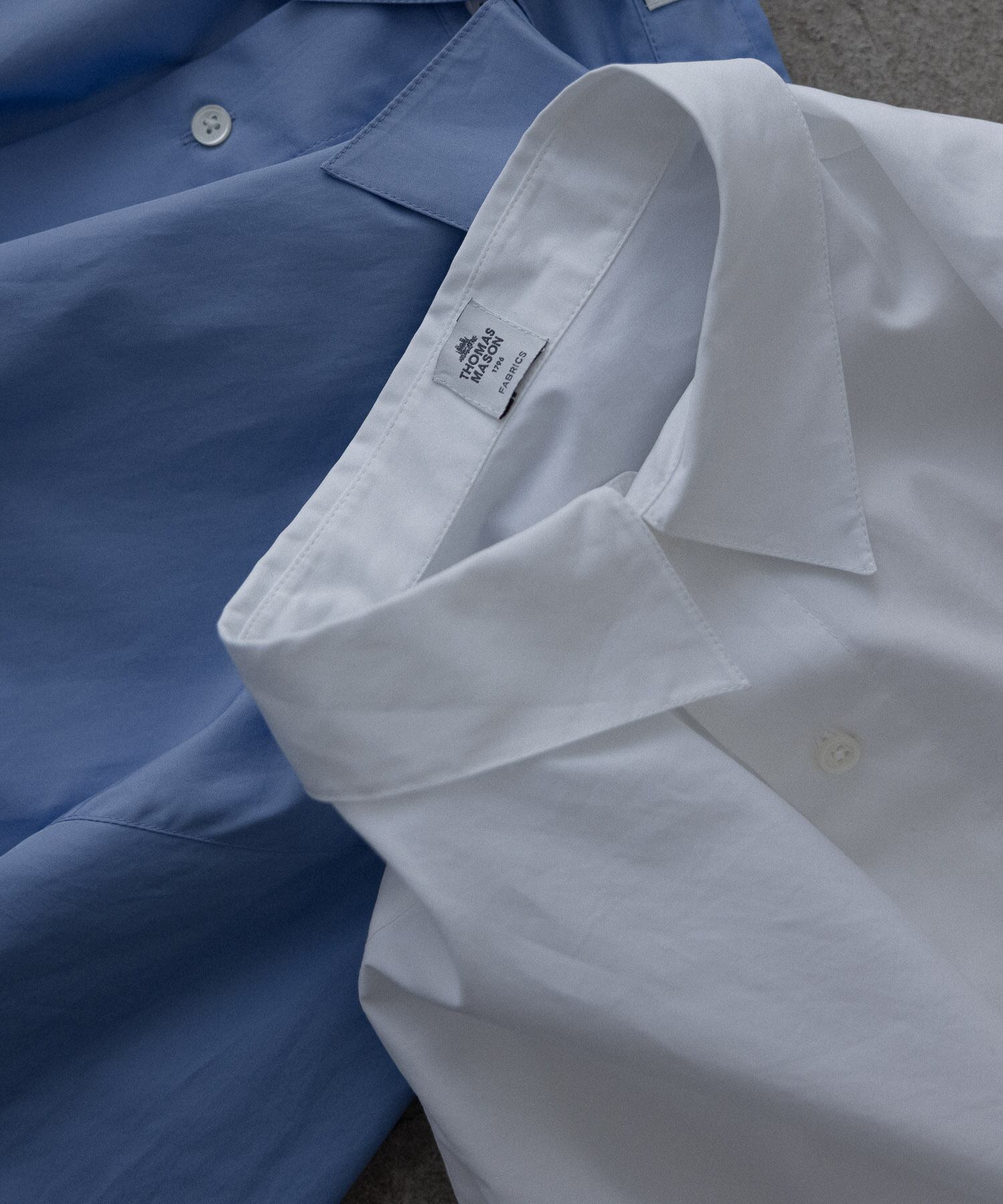 THOMAS MASON】loose basic oversize shirt〈BLUE〉 | remer