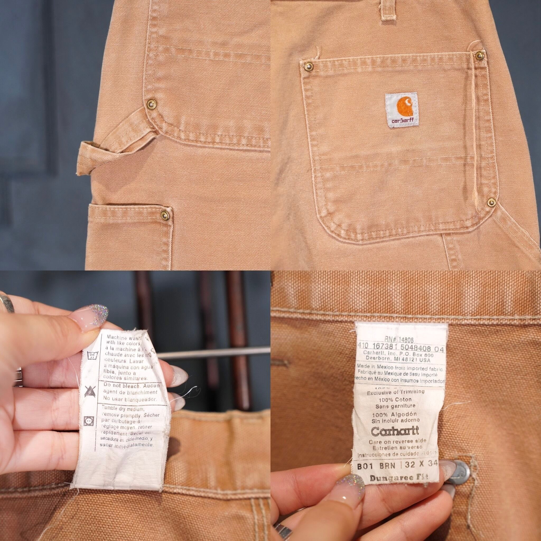 USA VINTAGE Carhartt DOUBLE KNEE DESIGN DUCK PAINTER PANTS