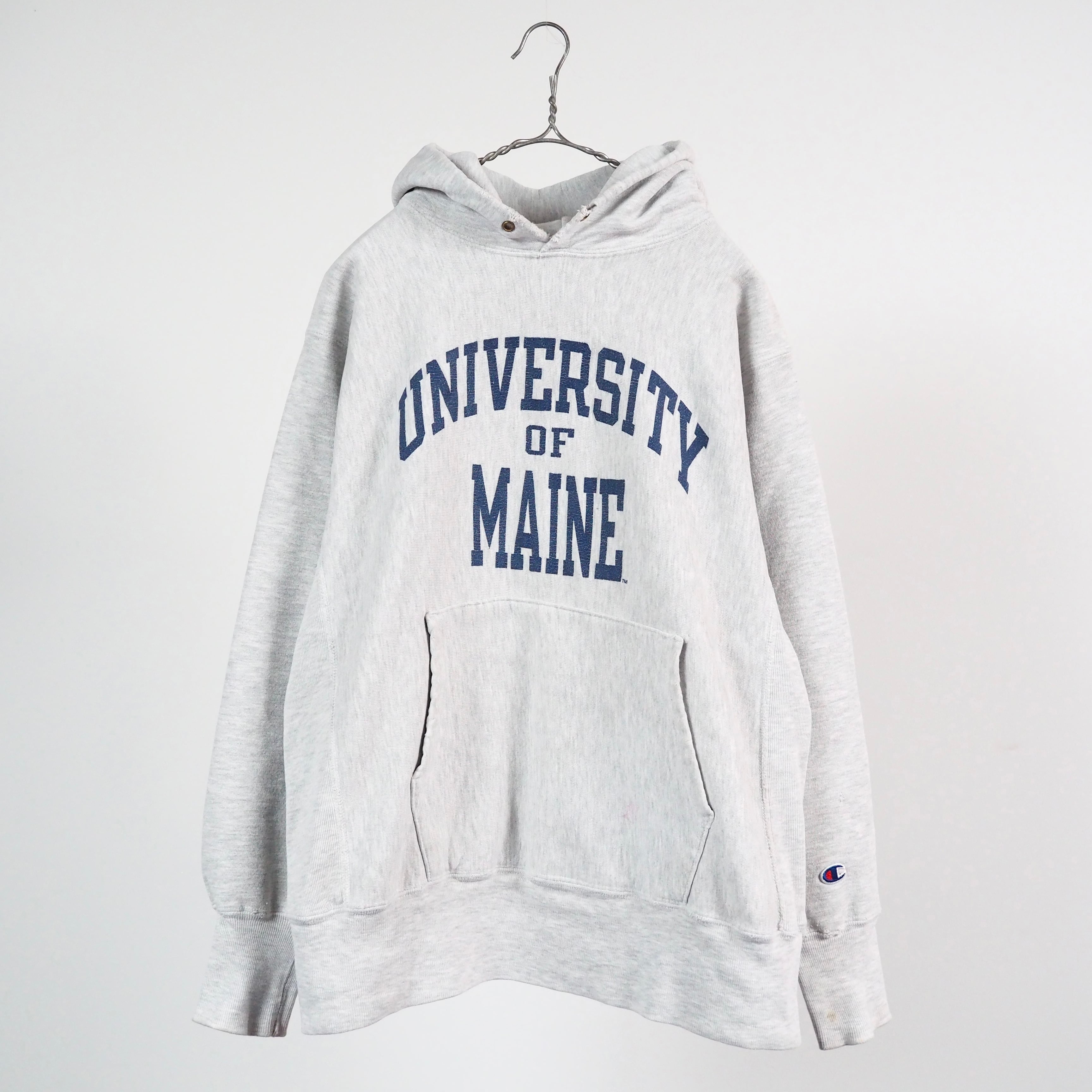 Champion reverse weave hoodie “UNIVERSITY OF MAINE” L USA製 90's