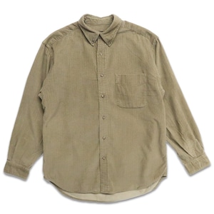 古着 エディーバウアー  ボタンダウンシャツ 長袖 ヘリンボーン サイズ表記：M　gd408441n w60121