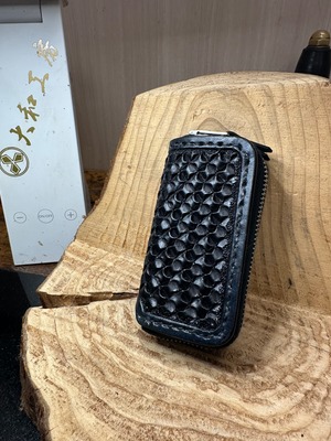 藍染スマートキージッパーケースカバー(極小アンダーカットバスケット)