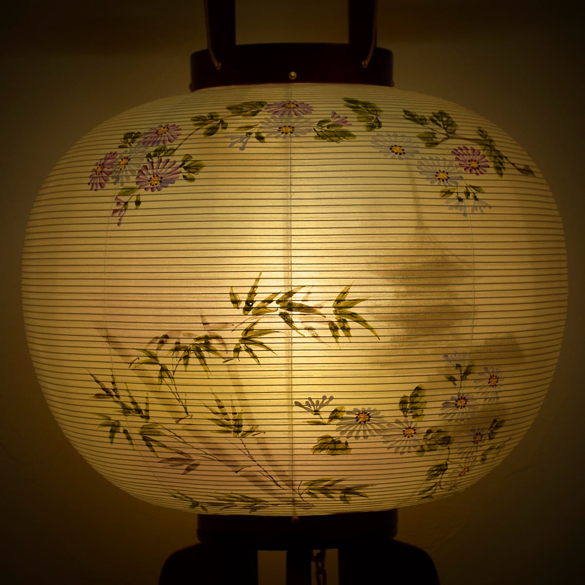 盆提灯【大内行灯 桜調 京竹】 12号｜モダン ｜おしゃれ｜ 岐阜提灯