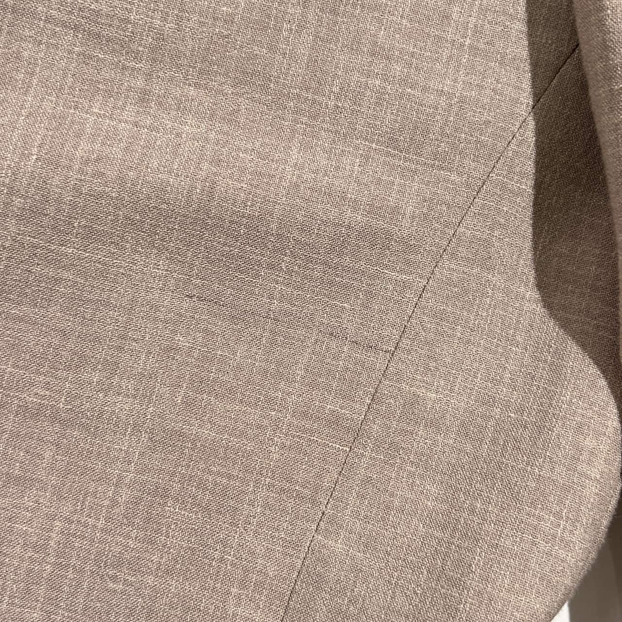 リネン混 イタリア製 DONNA KARAN ダナキャラン 3B テーラードジャケット サイズ 40 /ベージュ系 メンズ